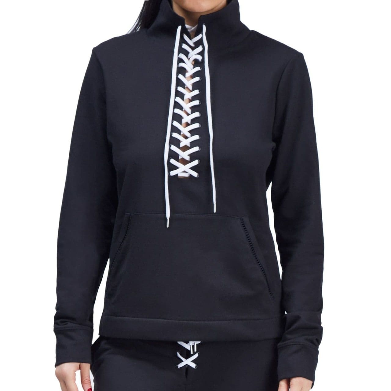 Urban Savage Laced Up Women's Pullover in Black