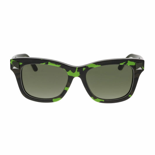 Valentino V670SC-309 Fluorescent Green Square Black Lens Acetate Sunglasses 883121962392