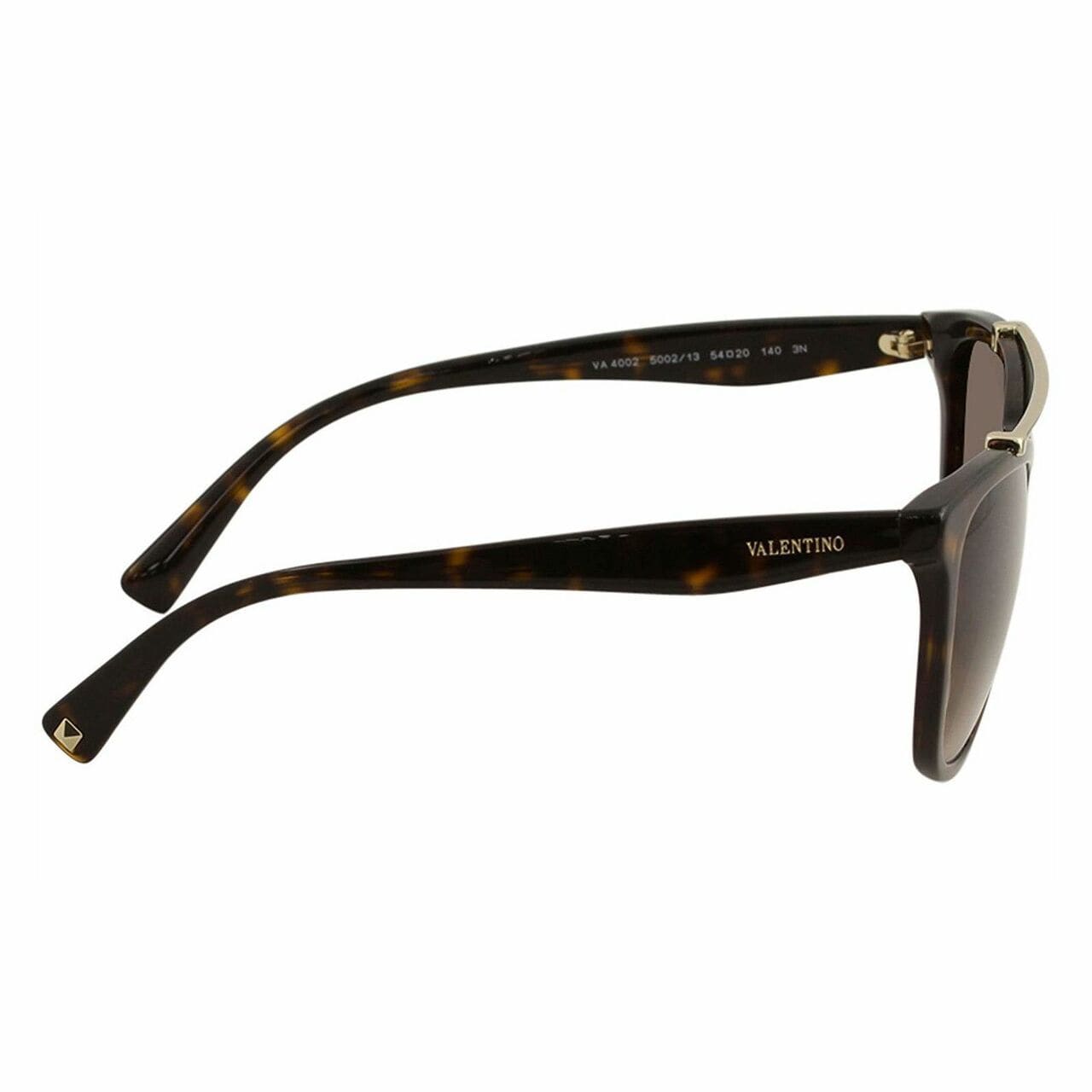 Valentino VA4002-5002/13 Havana Square Brown Gradient Lens Sunglasses 8053672705980