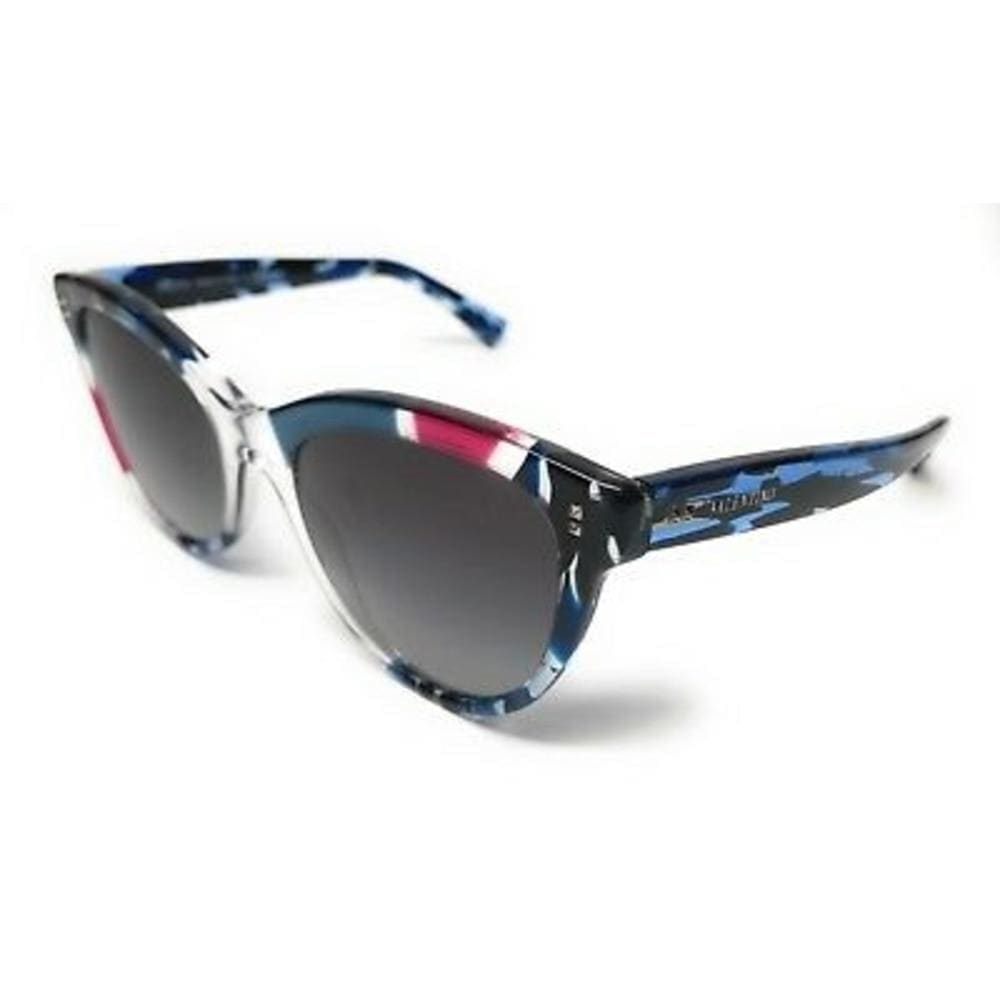 Valentino VA4005-5048/8G Blue Pink Marble Cat Eye Grey Lens Women's Sunglasses
