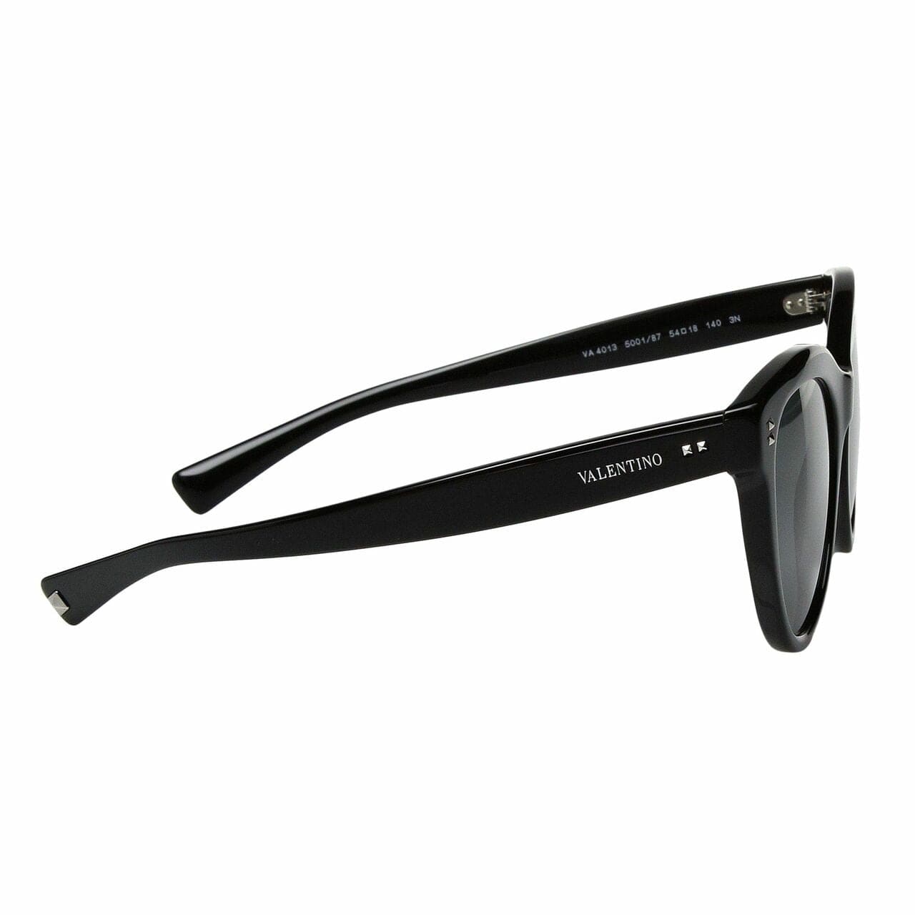 Valentino VA4013-5001/87 Black Cat Eye Grey Lens Women's Sunglasses 8053672706512