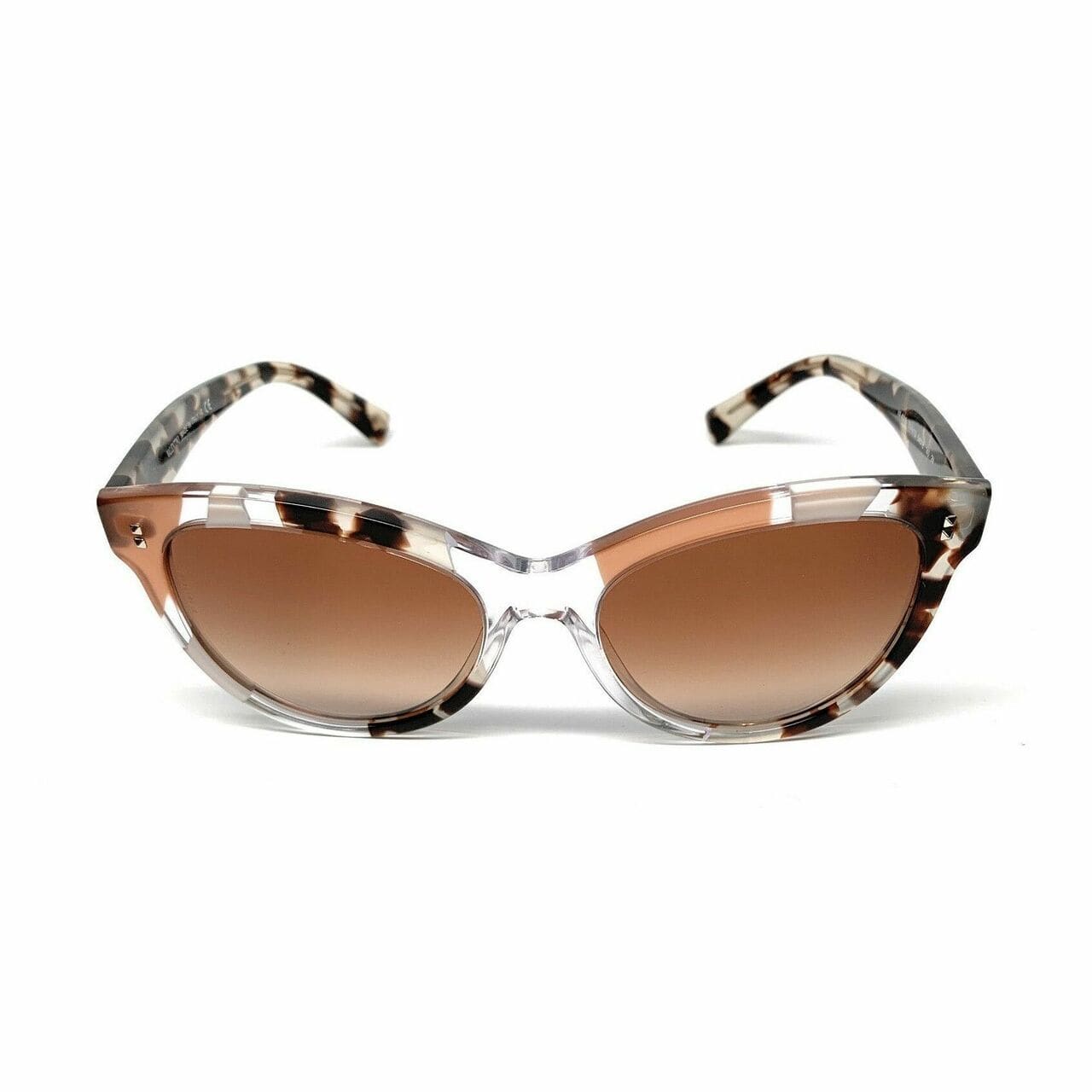 Valentino VA4013-5049/13 Spotted Tortoise Cat Eye Brown Lens Women's Sunglasses