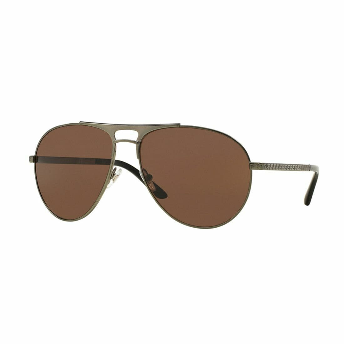 Versace VE2164-1240/73 Green Aviator Brown Lens Men's Metal Sunglasses 8053672464979