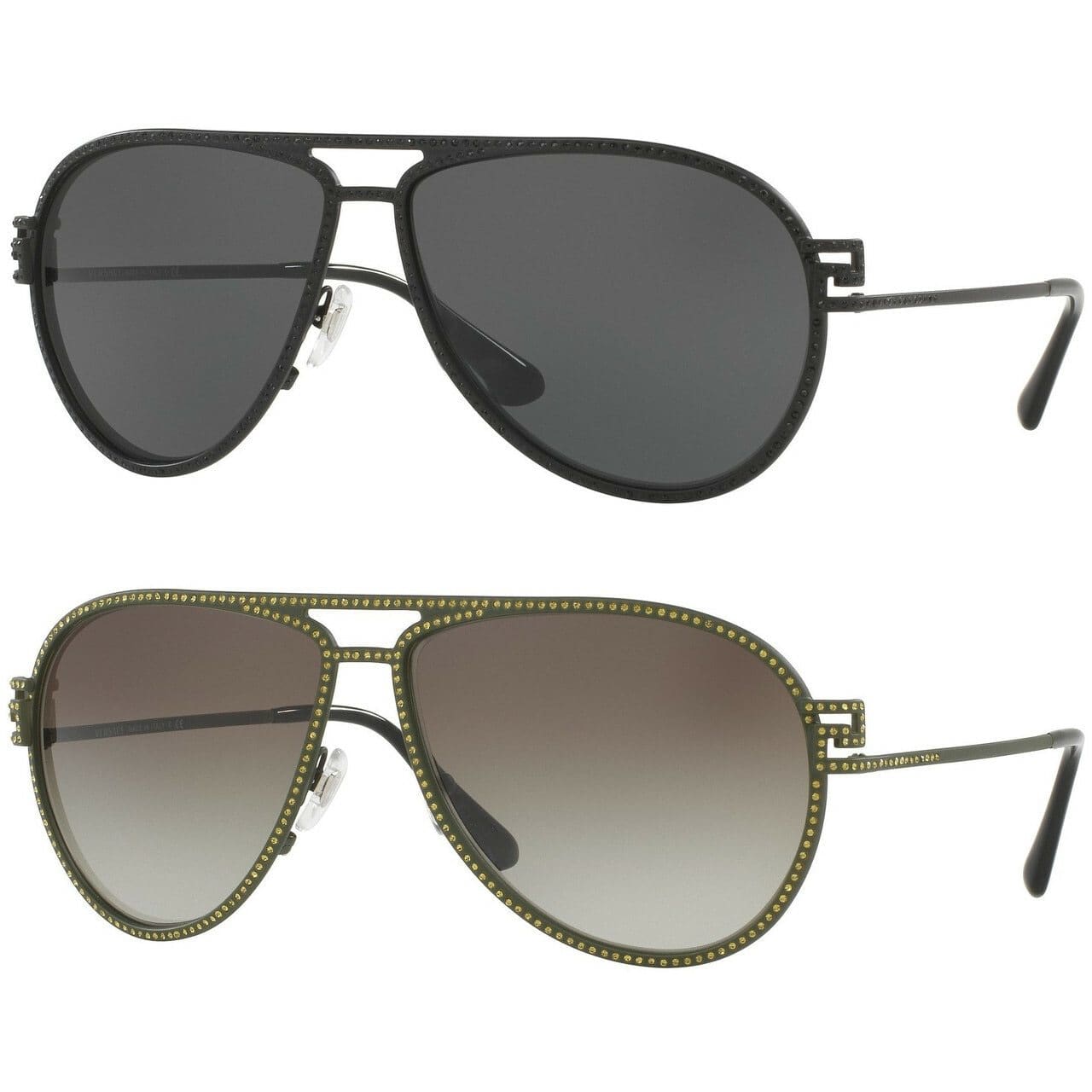 Versace VE2171B Women's Fashion Aviator Sunglasses