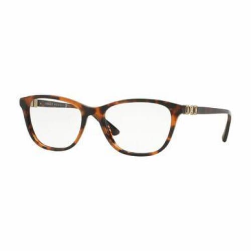 Versace VE3213B-944 Havana Square Women’s Plastic Eyeglasses