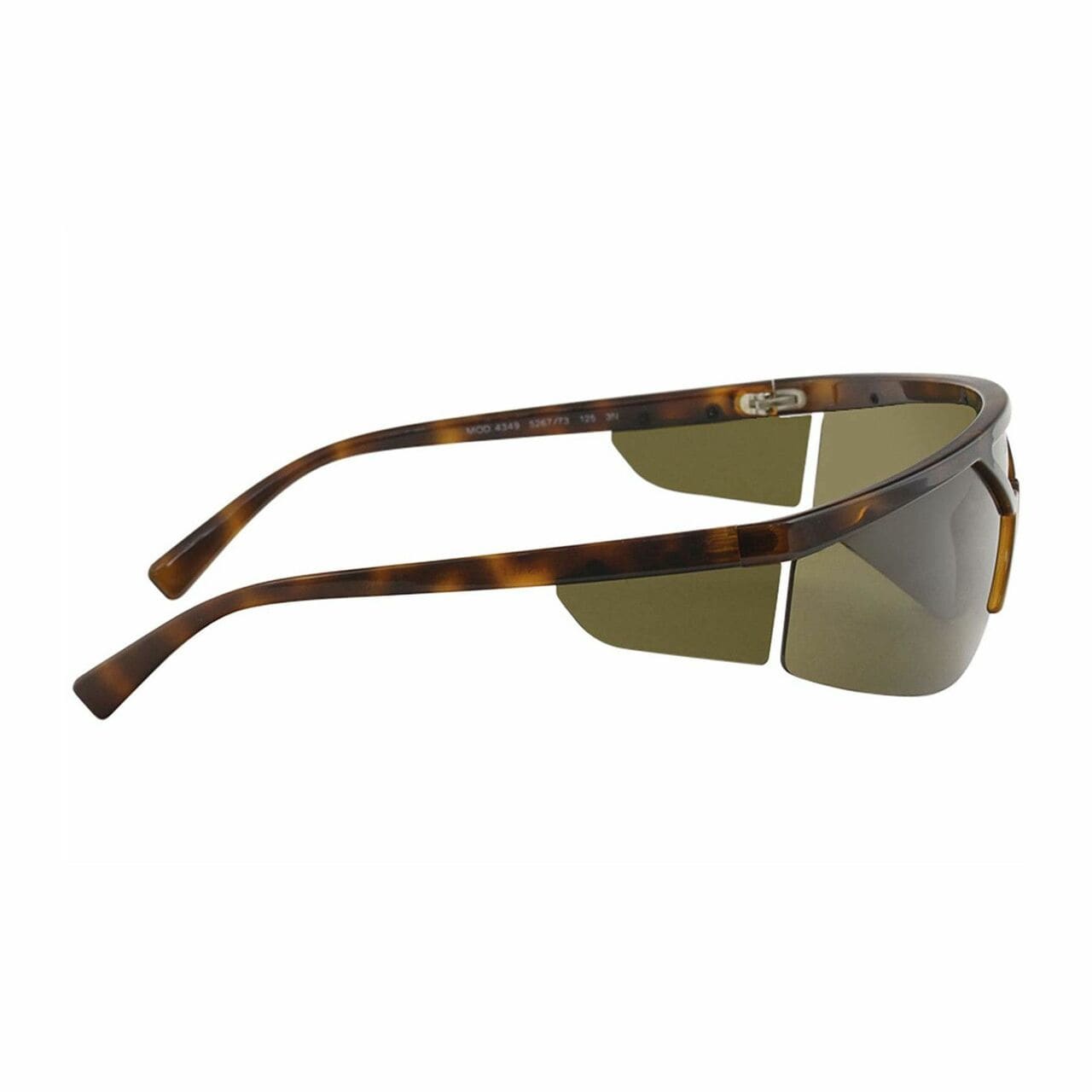 Versace VE4349-526773 Havana Wraparound Plastic Brown Single Lens Unisex Sunglasses 8053672890440