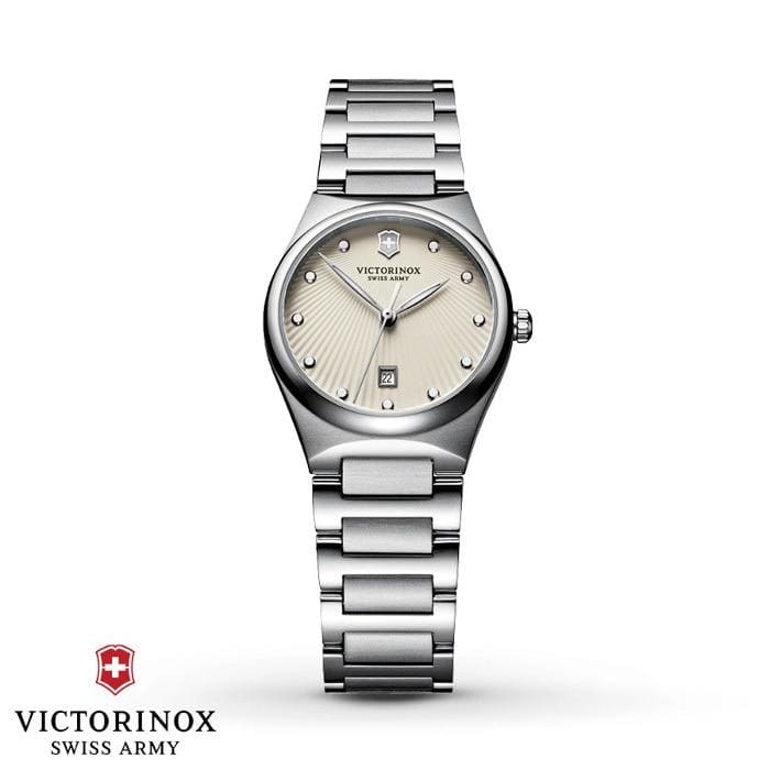 Victorinox Swiss Army 241513 Victoria Ladies Quartz Stainless Steel 100M Watch 046928534708