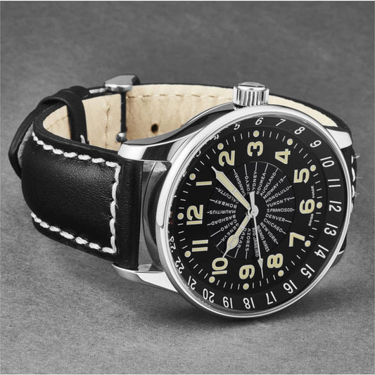 Zeno P554WT-A1 Men’s ’Pilot’ X-Large world timer Limited 